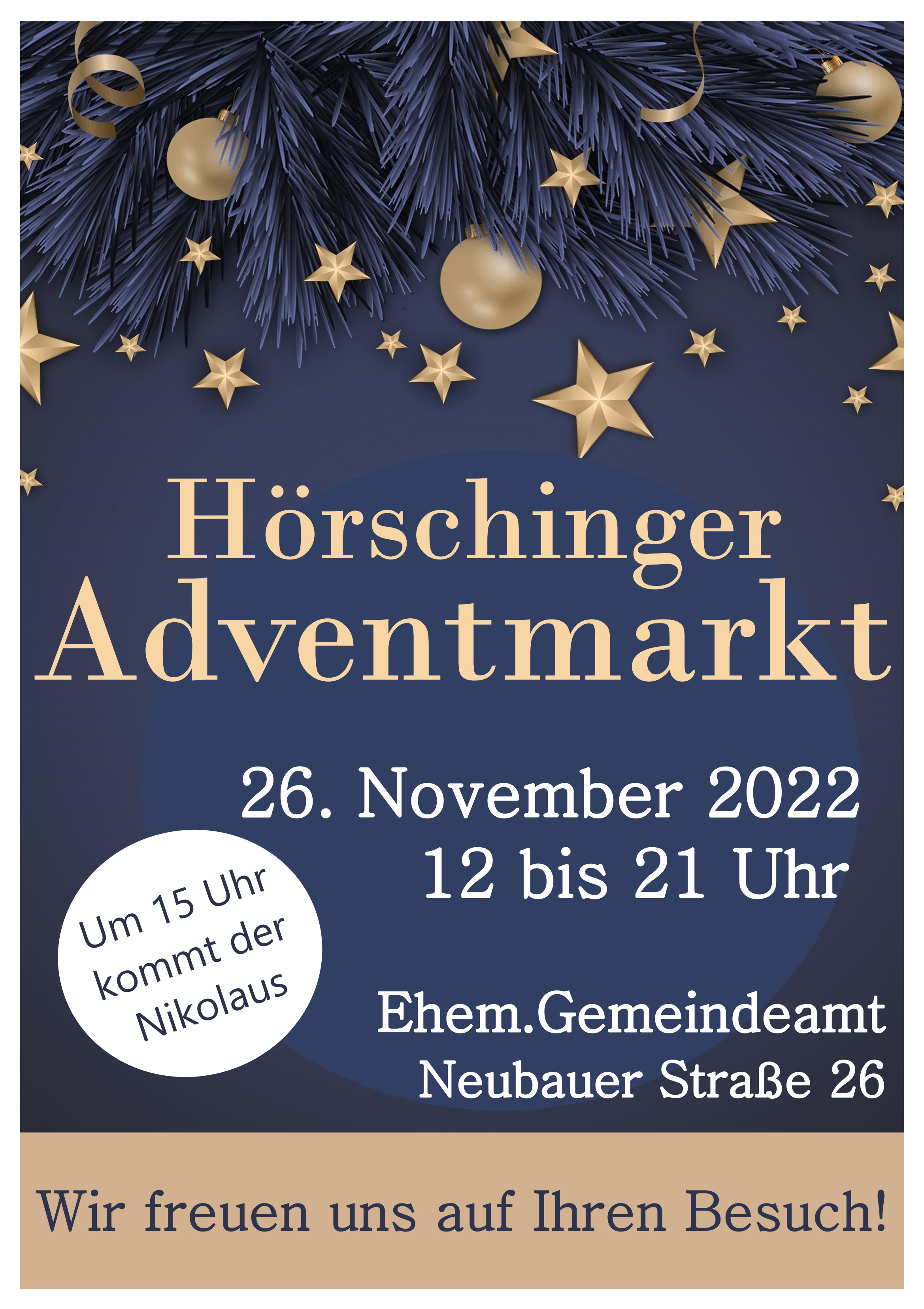 Plakat Hörschinger Adventmarkt